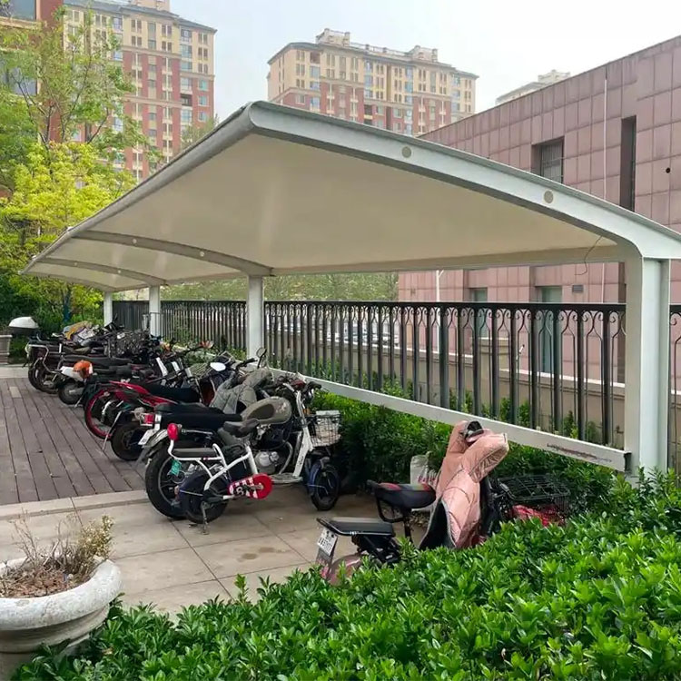 天门市膜结构电动车棚